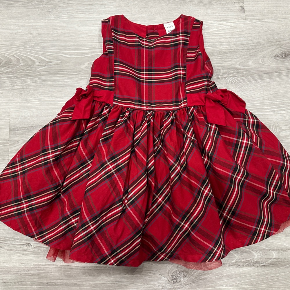 Carter's Vibrant Red Dress 100% cotton
